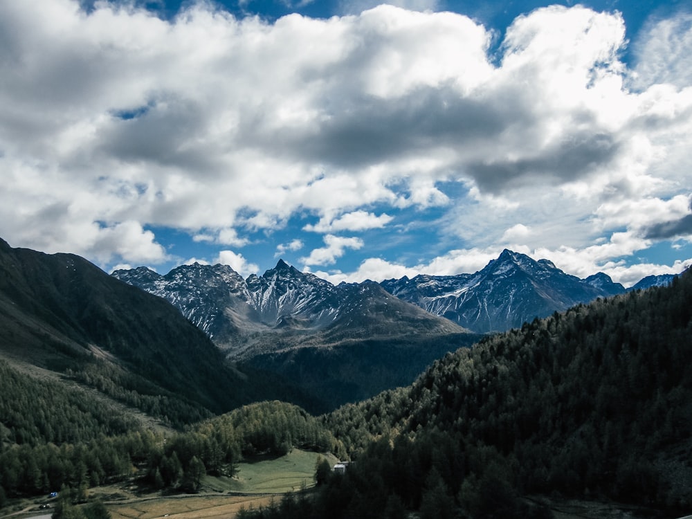 mountain under white sky during daytime