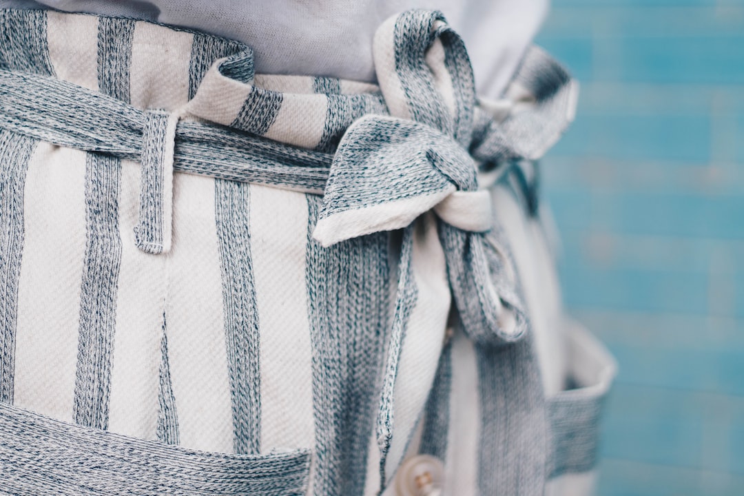 white and black striped bottoms