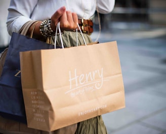 brown Henry paper bag