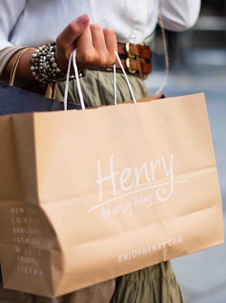 brown Henry paper bag