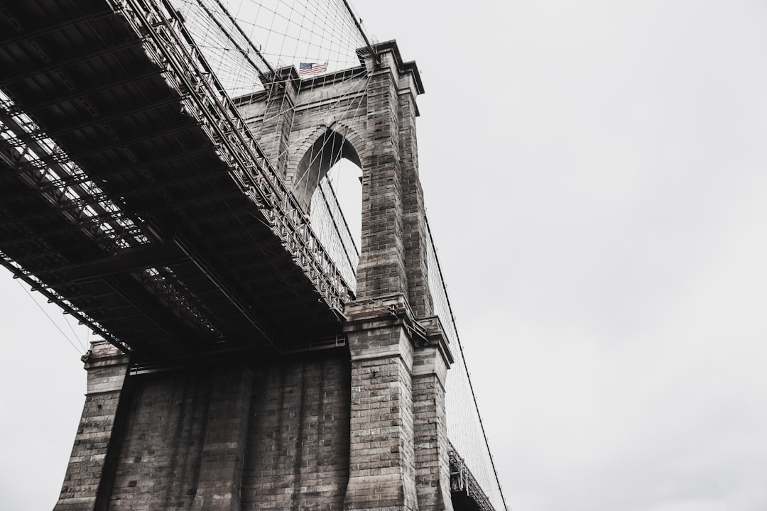 low angle photography of bridge