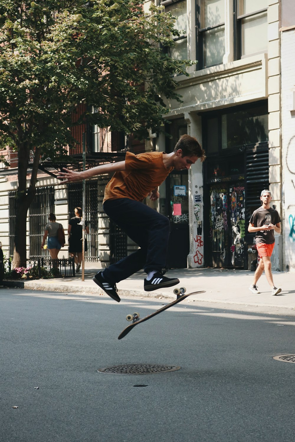 man doing skateboard tricks