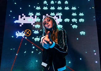 woman wearing black jacket