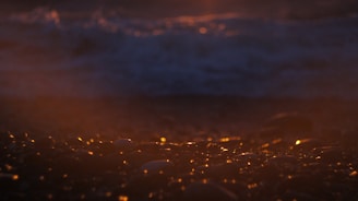 Natural mineral stones glowing softly under warm sunlight.