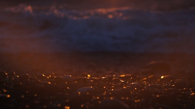 Natural mineral stones glowing softly under warm sunlight.