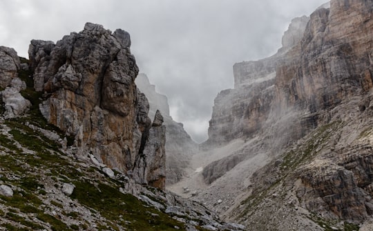 rocky mountains in Brenta group Italy