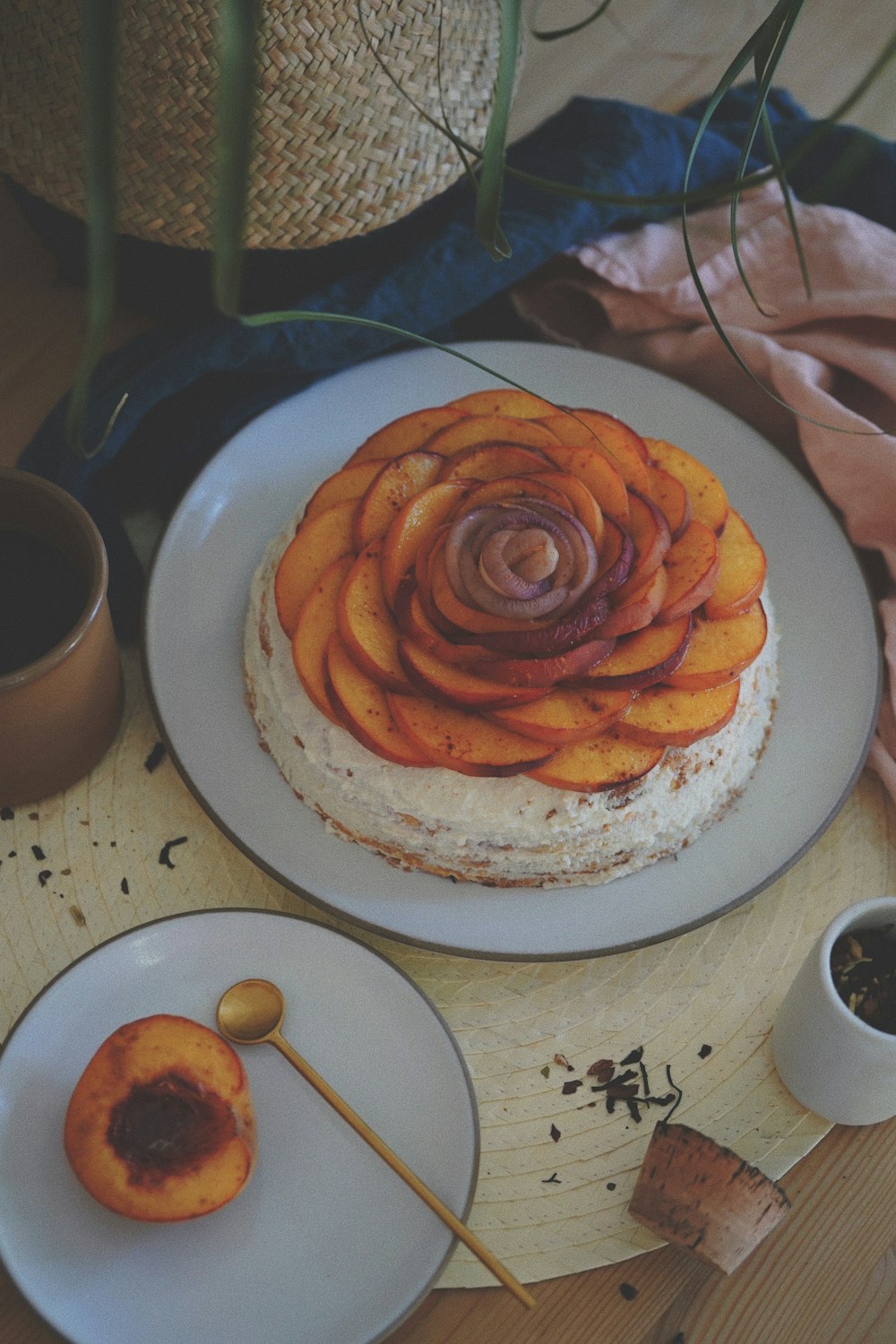 pastry on white ceramic plate