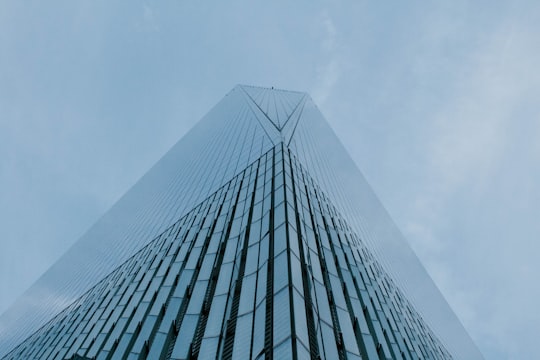 low-angle photography of curtain wall building in One World Observatory United States