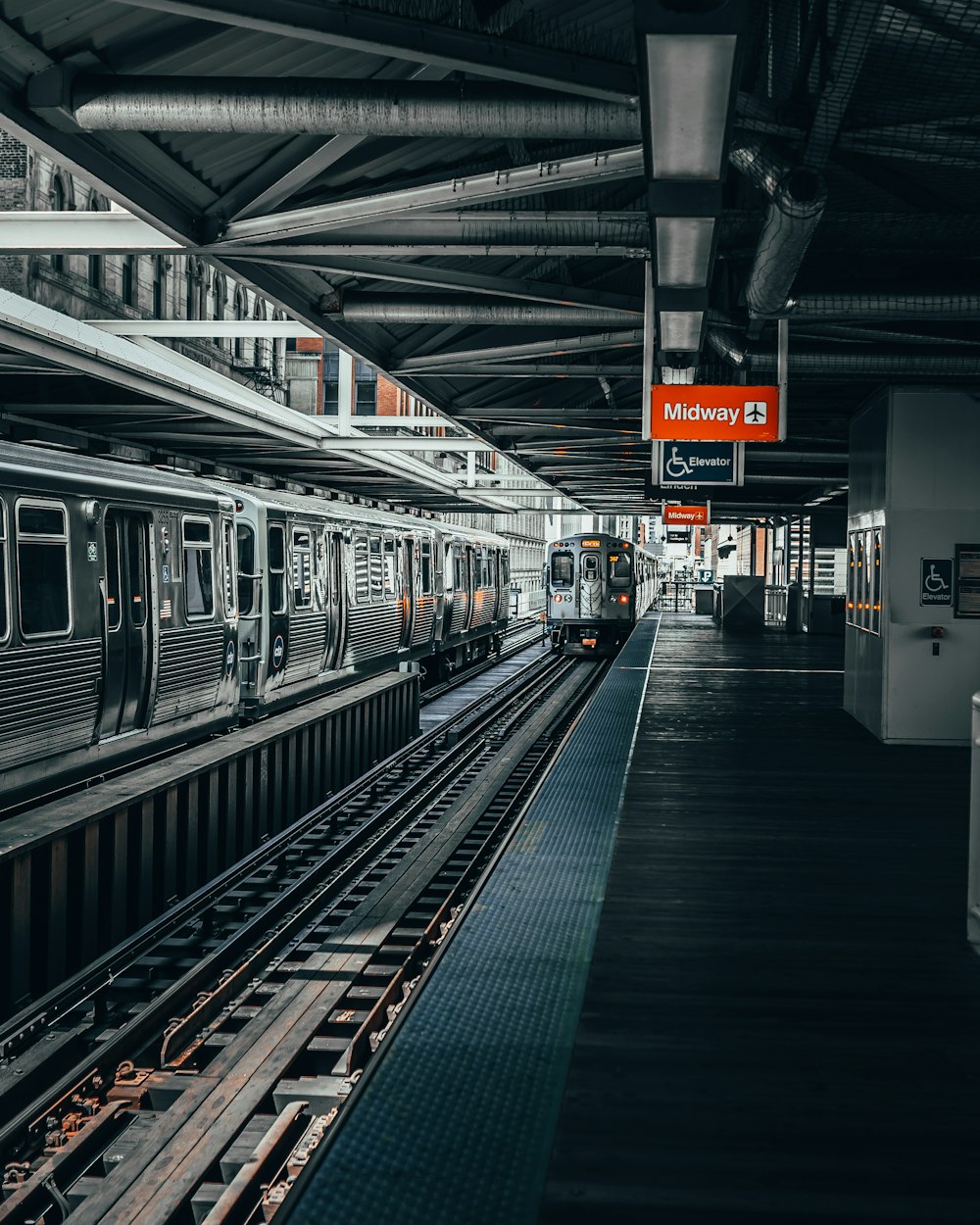 train on train station