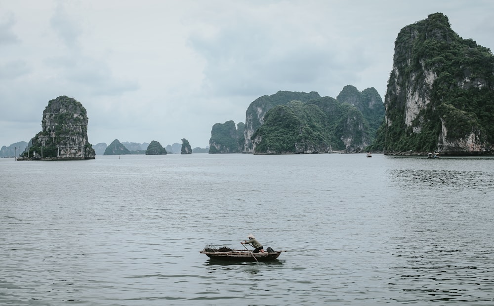 person boating on sea