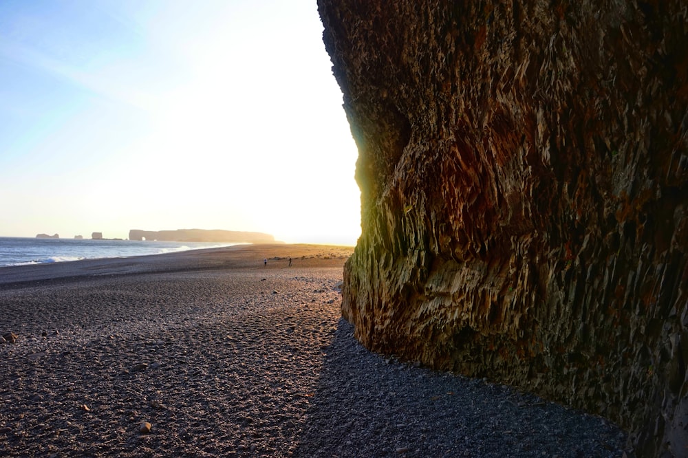 cliff near seaside