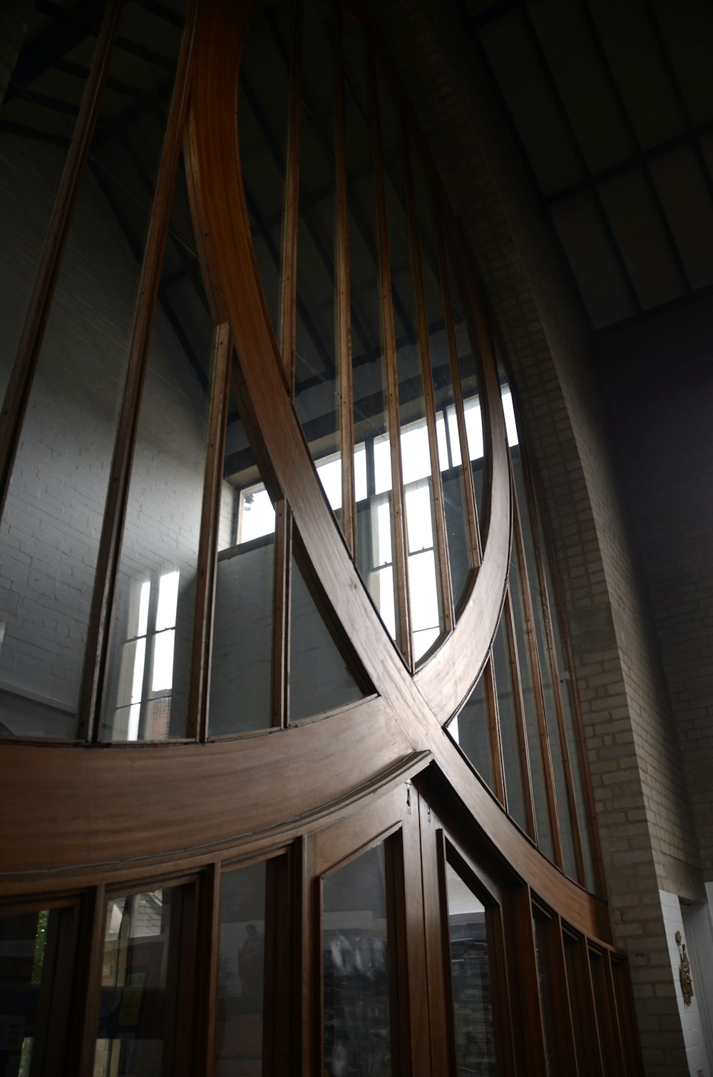 brown wooden door wall