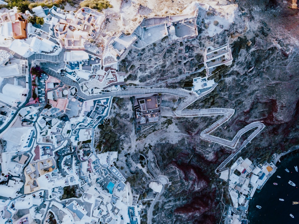 Vista a volo d'uccello del paesaggio urbano