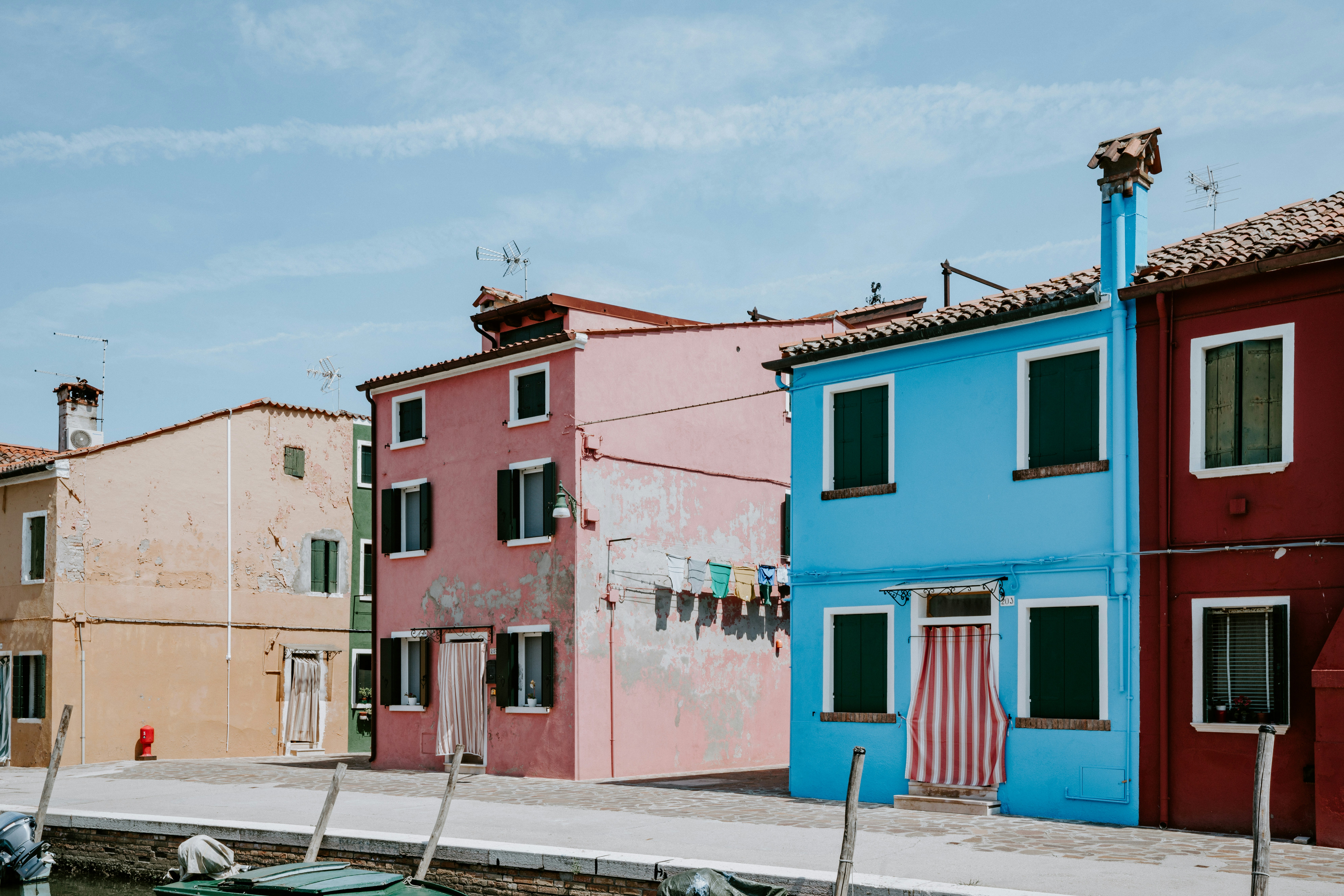 Colourful Burano houses