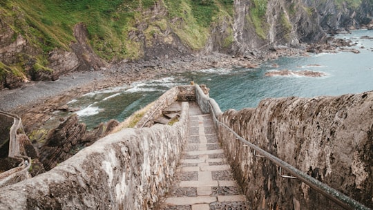 brown rock in Gaztelugatxe Spain