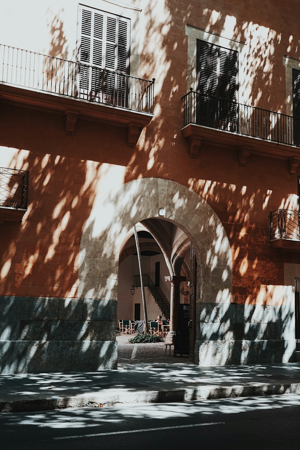 orange concrete building