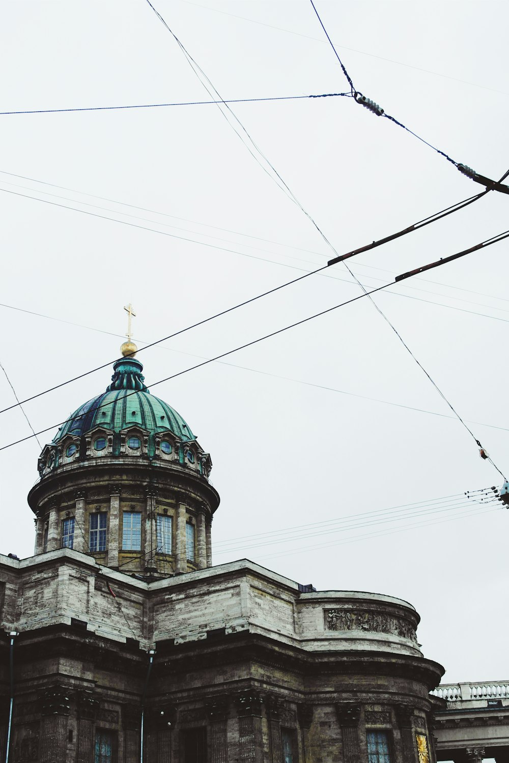 blue and gray dome top building