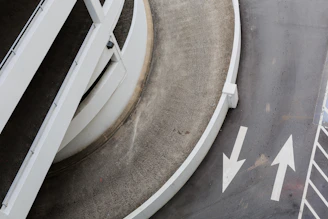 Close-up of a ramp-up unit with smooth access for heavy vehicles.