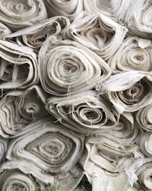white textile lot