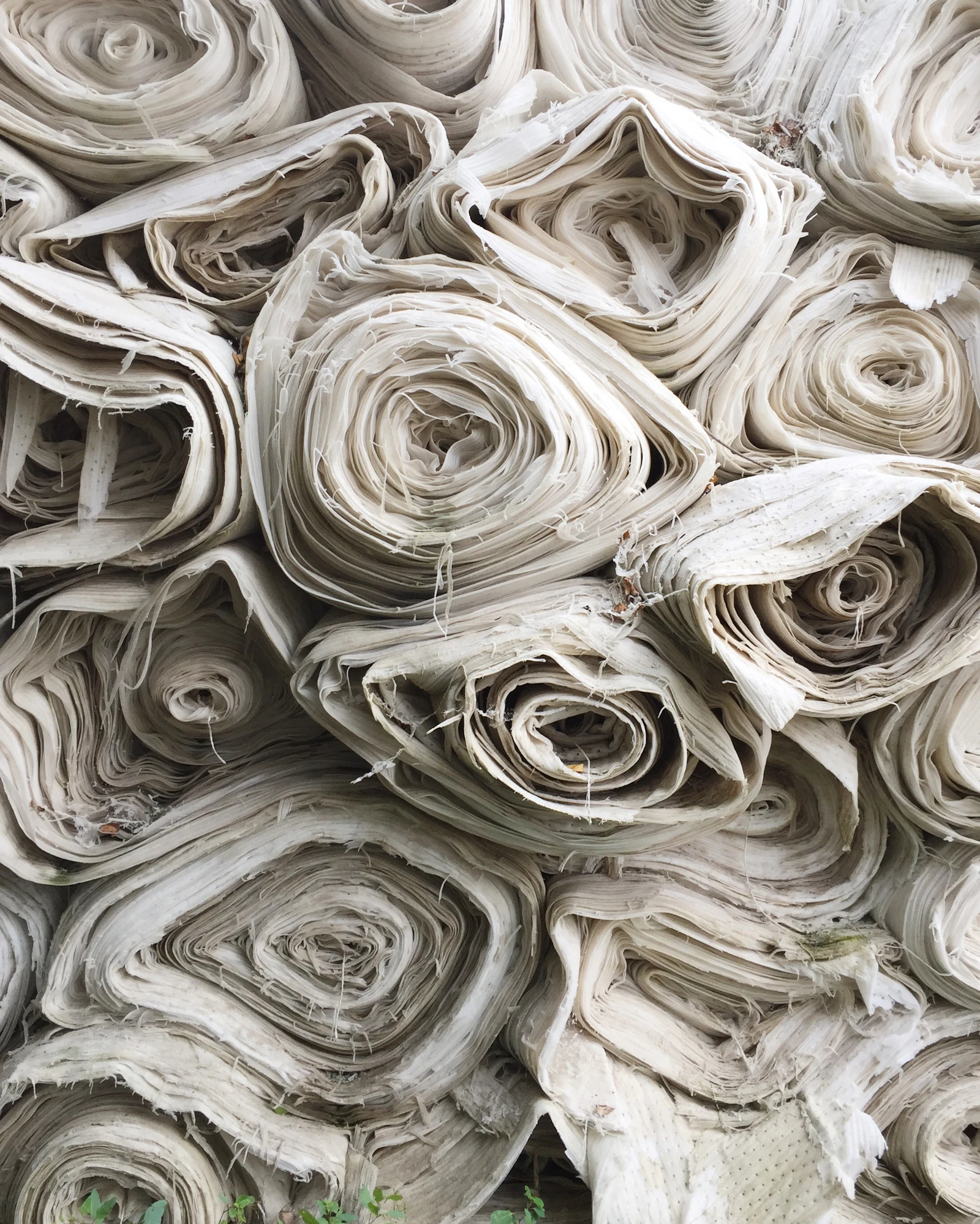 Folded fabric