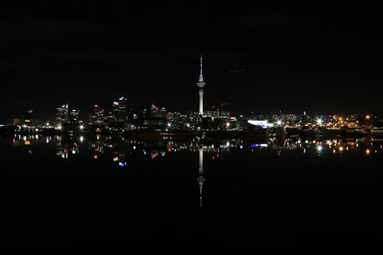 aerial view of tower in Auckland New Zealand