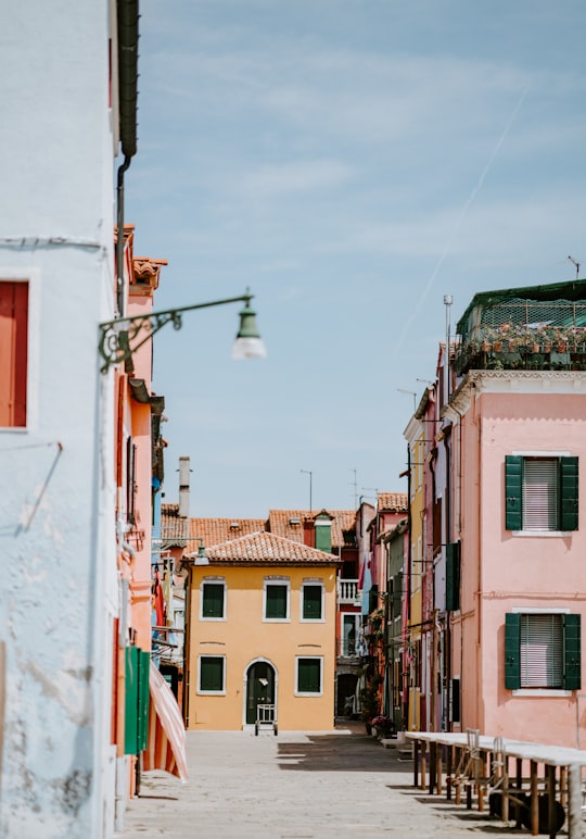 town under blue sky in Burano Italy