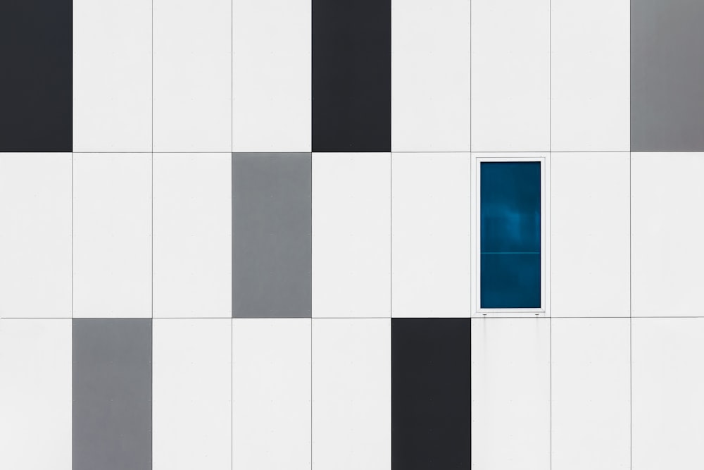 white and black tiles illustration