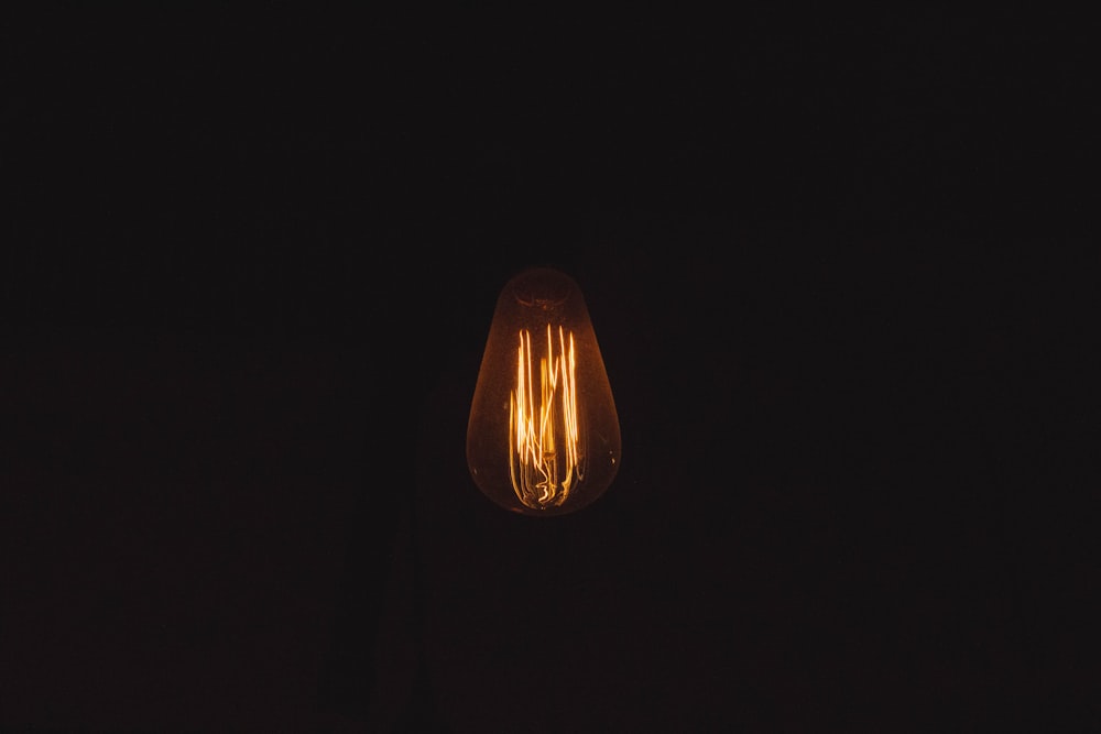 ampoule Edison allumée