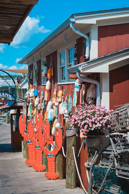 house beside wooden posts in Bar Harbor United States