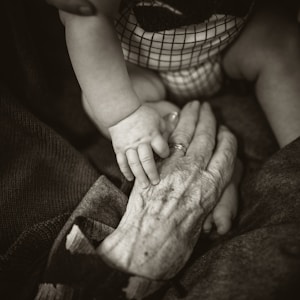 I love this photo of my mums hand reaching out to share a moment with her great grandson. Even when we can’t understand each other in language, we can all understand what a simple touch means.