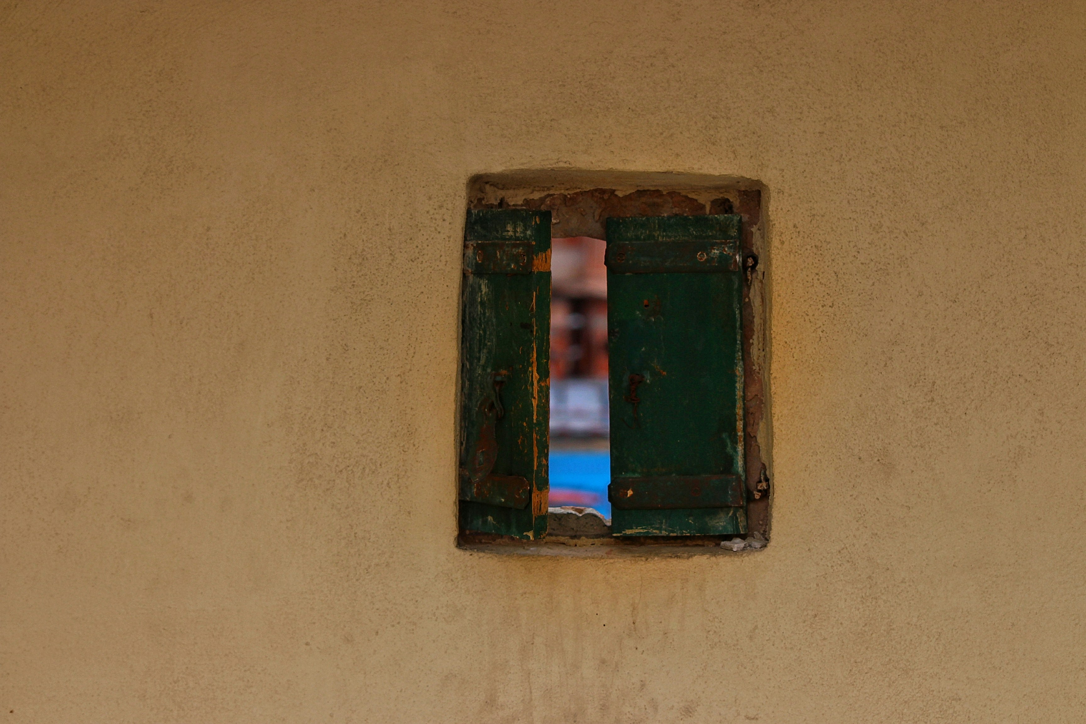 close-up photography of opened blue wooden window