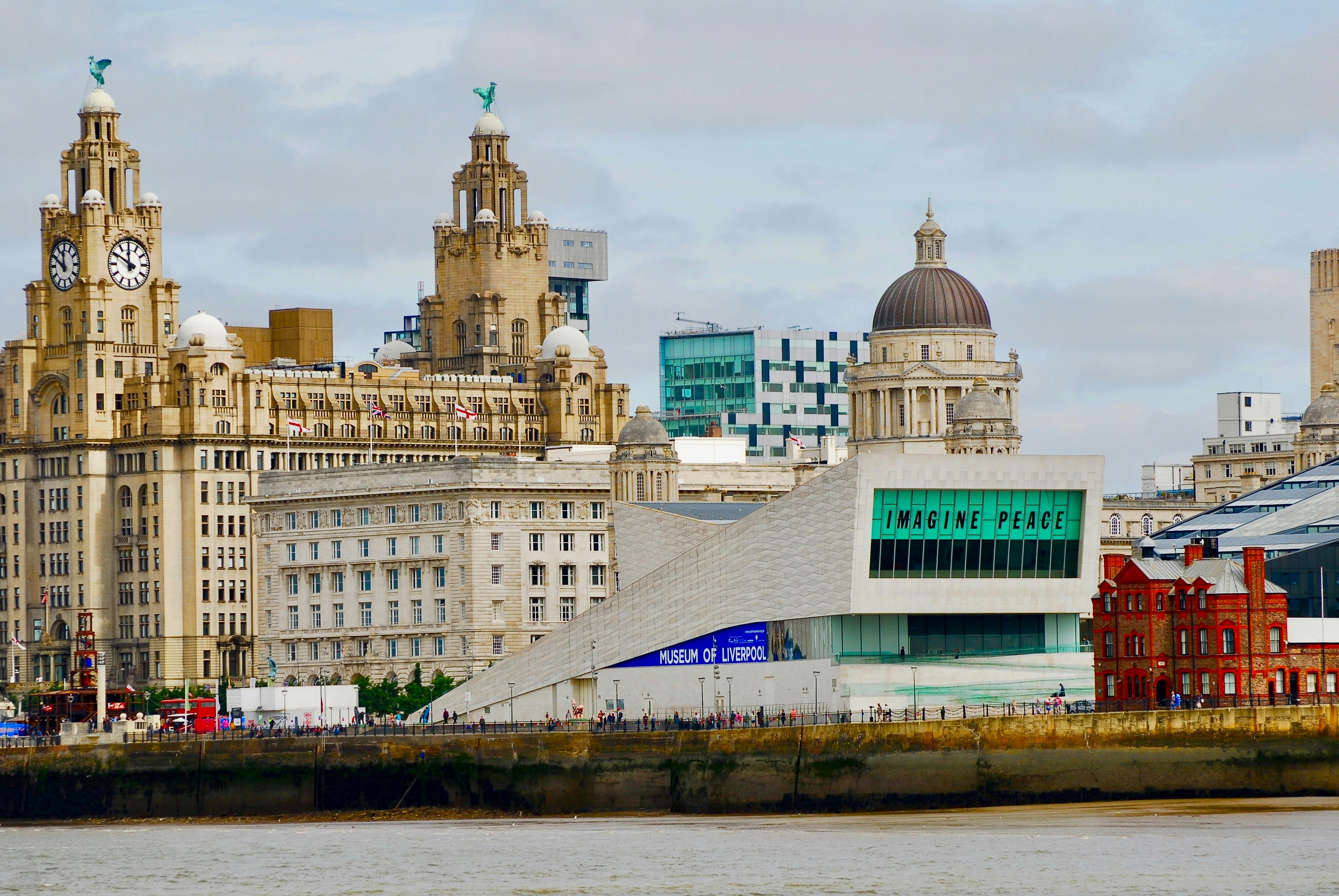 The female Liver Bird is said to look over the river Mersey looking out for sailors that are entering the port. The male Liver Bird is looking over the city said to be looking for the pub.
