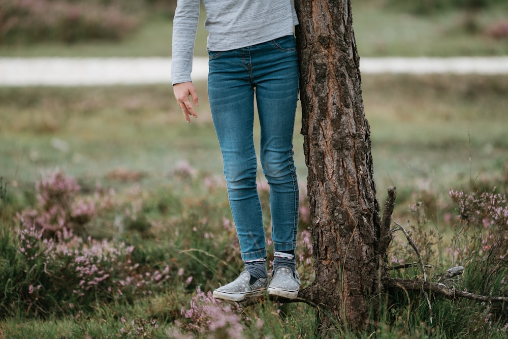 person standing on brown floor