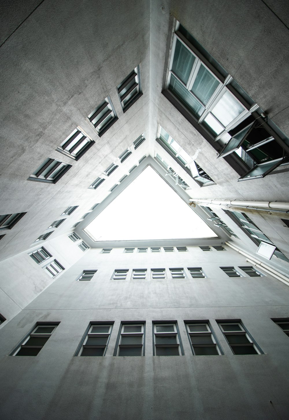 Vista de gusano del edificio