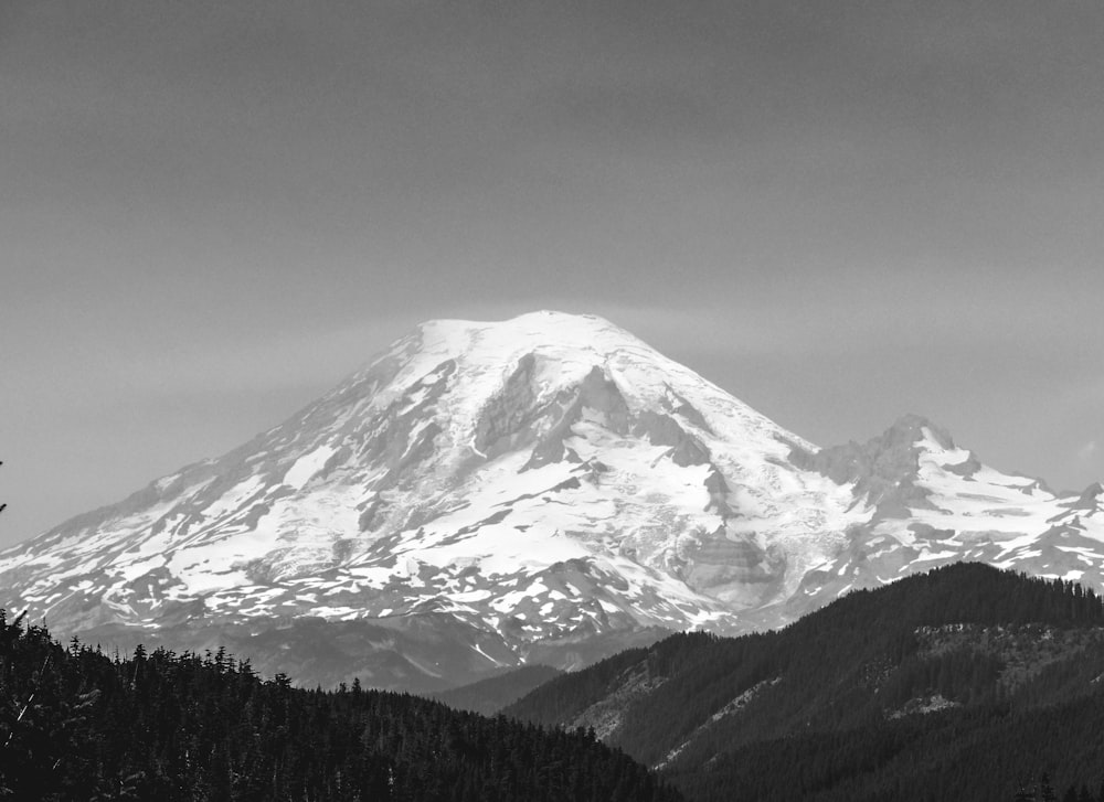 photo of mountain covered with snow