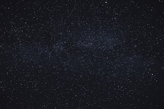 the night sky is filled with stars