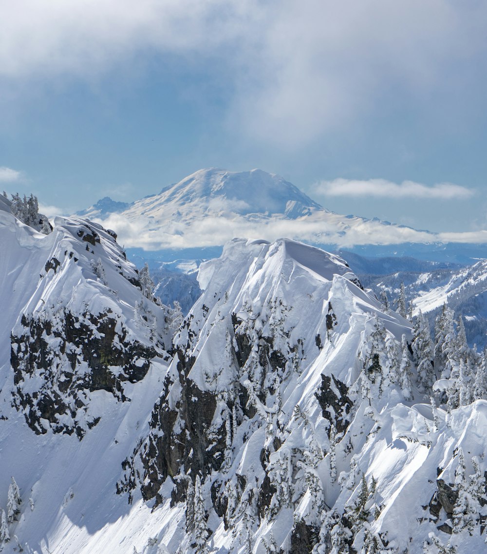 landscape photo of snow covered mountain