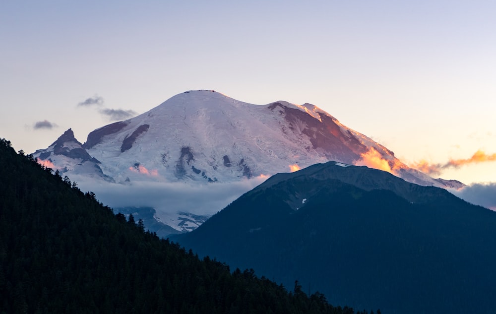 snow covered mountain