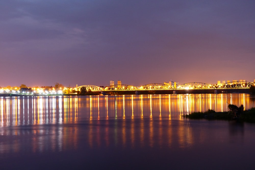 photo of illuminated city