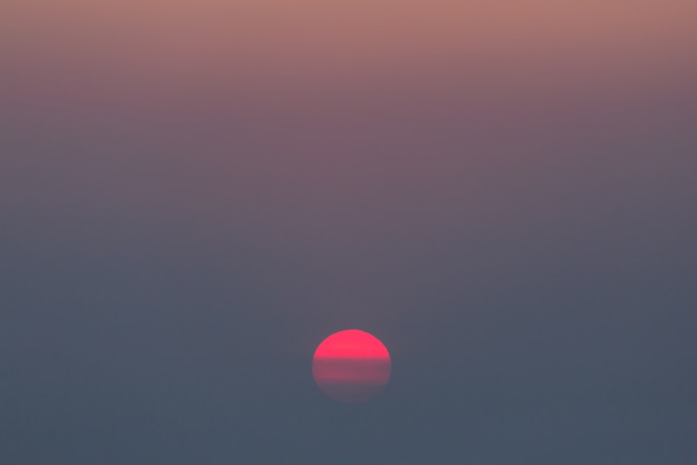 coucher de soleil orange