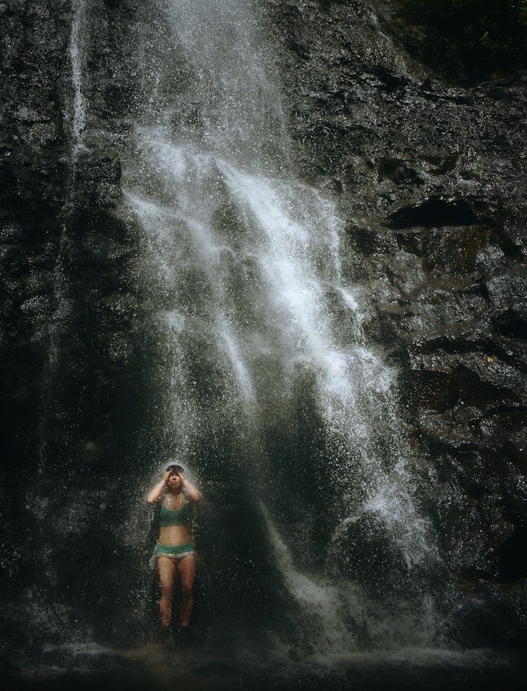 Waterfall photo spot Ka‘au Crater Waimea Bay