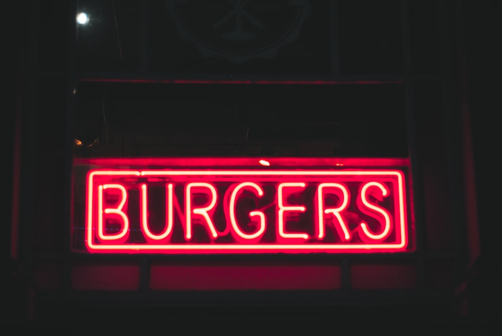 red Burgers signage
