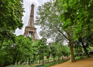 low-angle photo of Eiffel tower during daytime