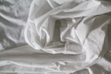 white textile