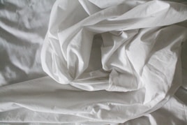 white textile