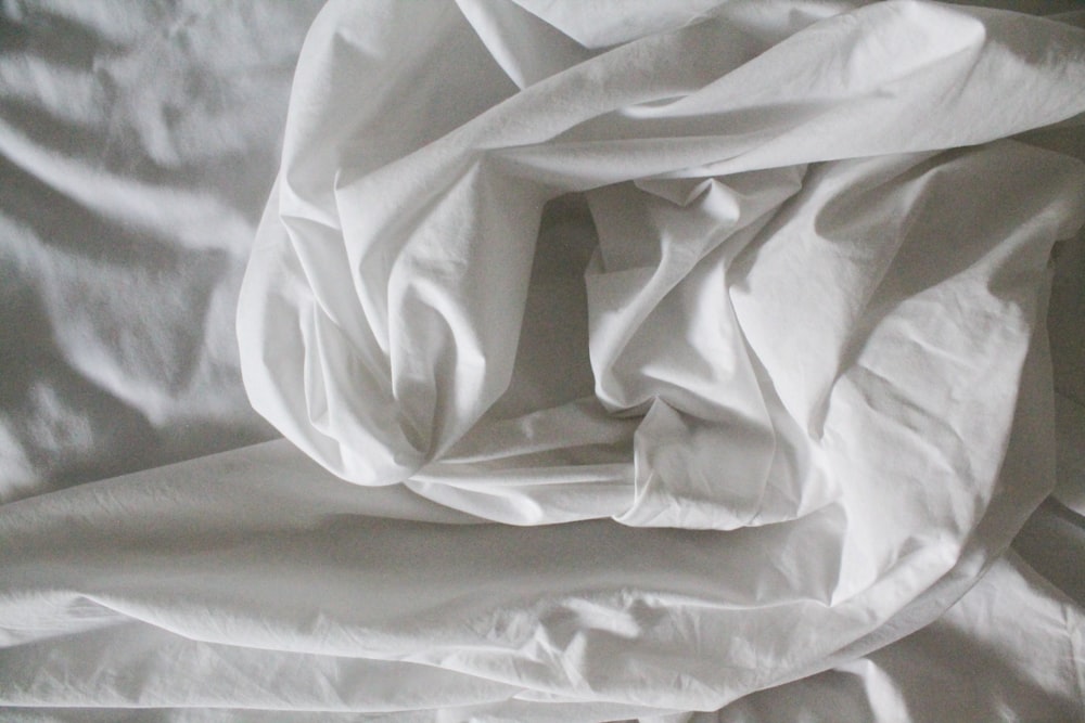 white textile