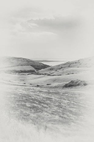 Dreamlike landscape with soft gradients and ethereal light.