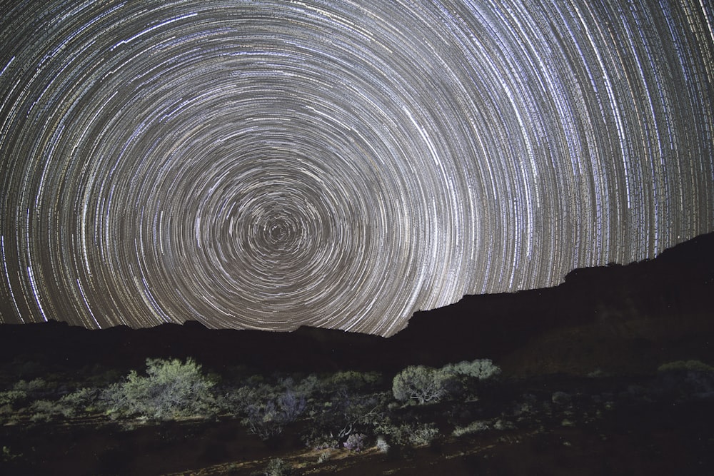 timelapse photography of mountain