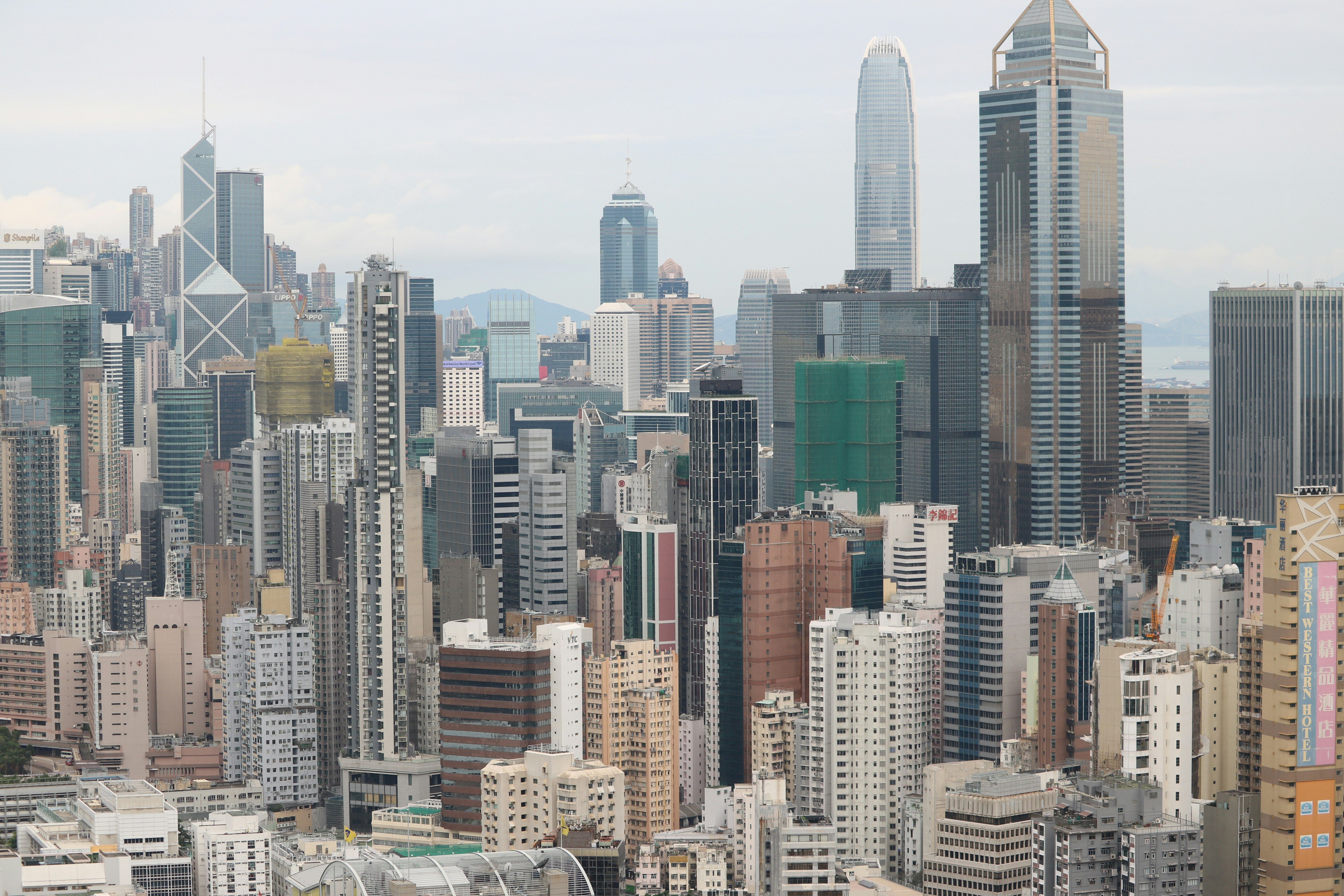 aerial photography of high rise buildings