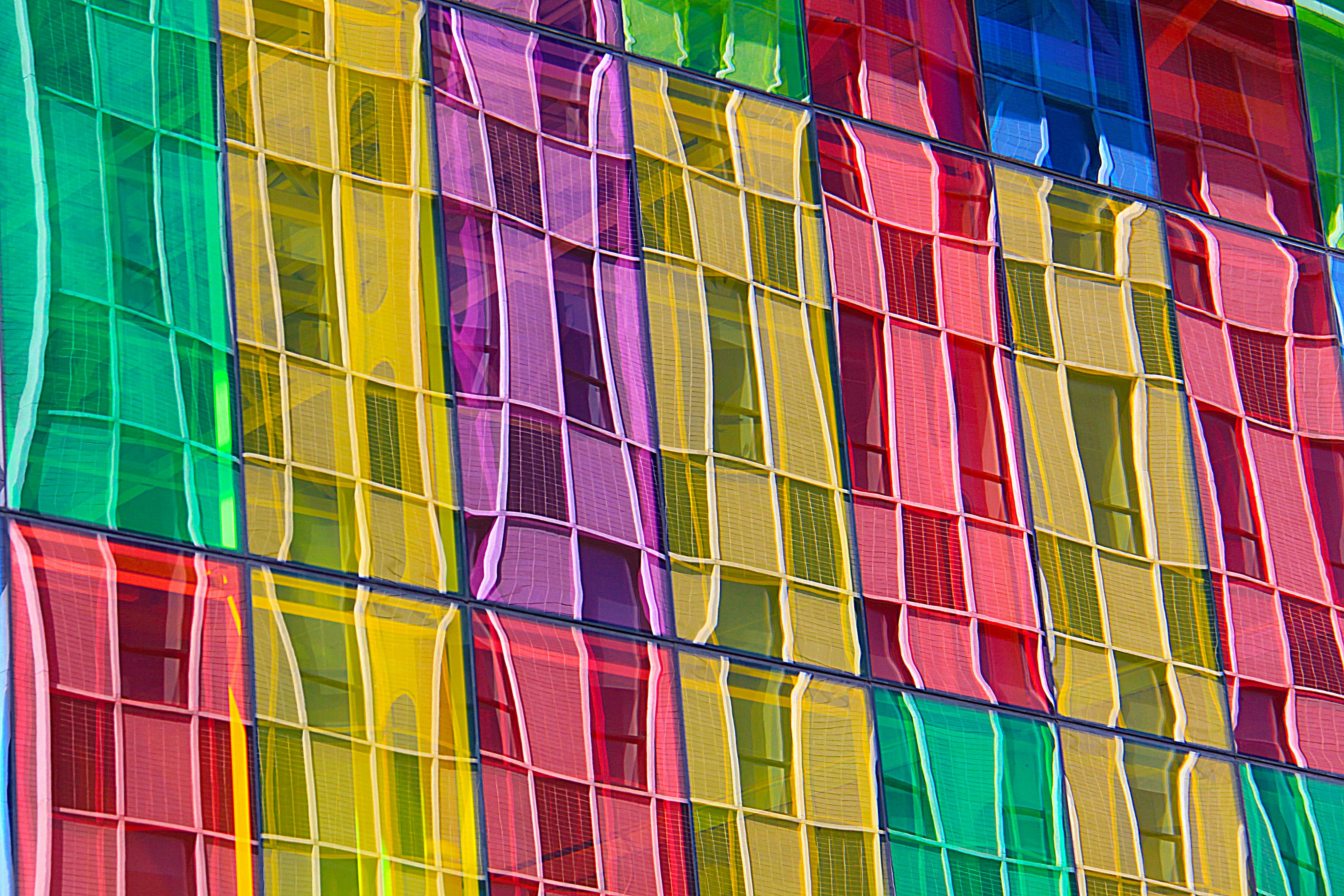 assorted color textile